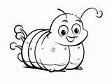 Cute Little Inchworm Coloring Page  Coloring sketch template