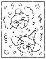 Clowns Coloring Page  Planerium sketch template