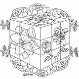 Rubiks Cube Coloring Pages Printable For Free Download sketch template