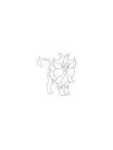 Pyroar Pokemon coloring pages sketch template