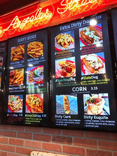 Menu at Dirt Dog restaurant, Las Vegas, S Rainbow Blvd #100