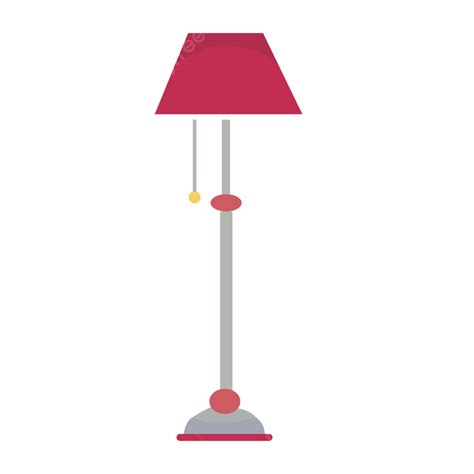 Table Lamp Vector Art PNG, Red Table Lamp, Table Lamp, Light, Material PNG Image For Free Download
