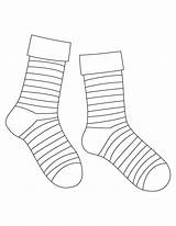 Sock Coloring Pages sketch template