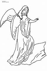 Blessing Angel Coloring Page sketch template