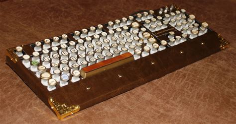 steampunk keyboard retro styled keyboard #steampunk #retro #movieprop #movieprops #keyboard # ...