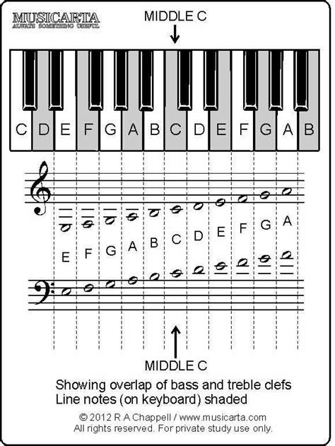 Printable Beginner Piano Keys