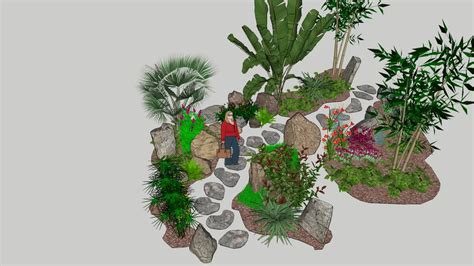 rock garden path | 3D Warehouse | Winter container gardening, Hanging ...