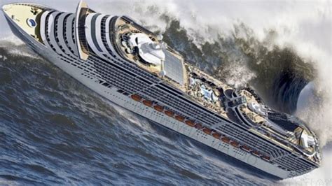 CRUISE SHIPS In Bad Weather conditions | Huge waves, Waves, Ocean storm