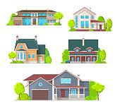 Free picture: house, tree, chimney, brick, window, door, architecture