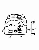 Cinnamon Roll Coloring Pages Free Printable PDF sketch template