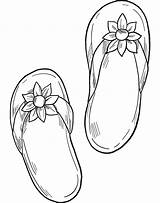 Flip Flops coloring Page  ColouringPages sketch template