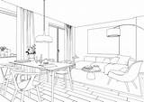 Interior Coloring Pages sketch template