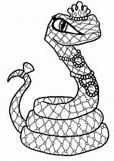 Printable Snake Coloring Pages sketch template