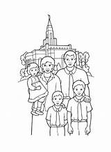 Temple Sealing—Family sketch template