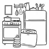 Colorful Kitchen Appliances Coloring Page 5232 4351 sketch template
