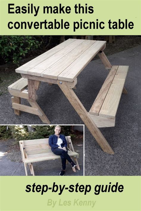 Plans to build a Convertible Picnic Table | BuildEazy