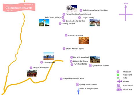 Lijiang Tourism Map