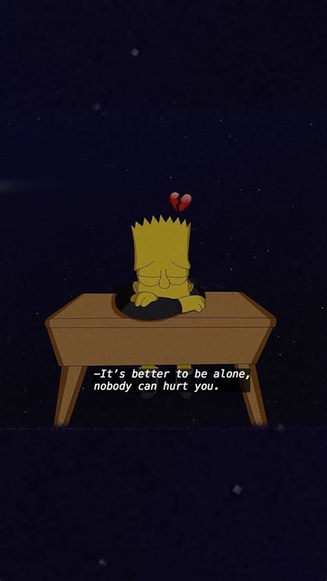 Bart Simpson Sad Quotes