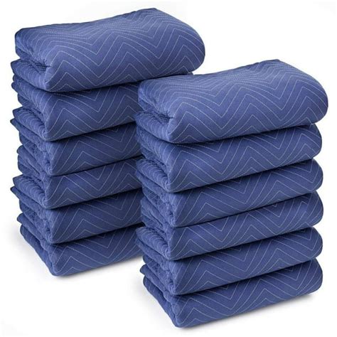 Moving Blanket Bundle 72" X 80", Pack of 12 moving blankets, quilted and padded - Walmart.com ...