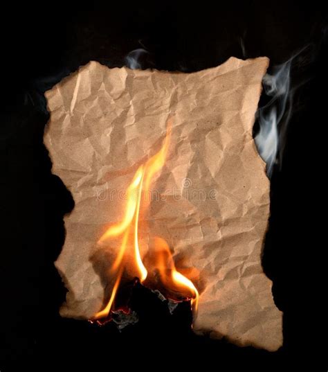 Burning Piece of Crumpled Paper Stock Photo - Image of blank, flame: 144425418 | Crumpled paper ...