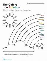 Colours rainbow  Color worksheets For Preschool Learning sketch template