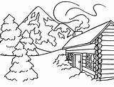 Log Cabin Coloring Page By CetivaRose On DeviantArt 5717213 sketch template