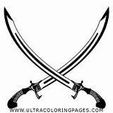 Sword Knife Clip Template Dagger Weapon Pages Clipart Kids Coloring  sketch template