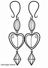 Round Earrings Coloring Book To Print And Online  Home sketch template