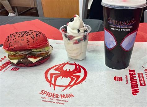 Burger King's New "Spider-Verse" Whopper and Sundae Taste Test