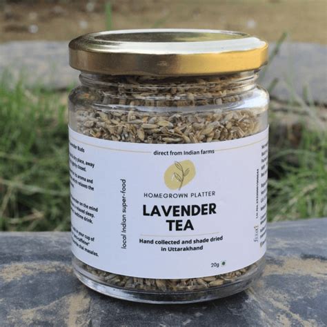 Lavender Tea [Lavender Buds from Uttarakhand] - Soothing Herbal Tea, 20g - Homegrown Platter