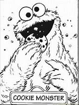 Coloring Pages Cookie Monste9 Cartoons > Monster  Free sketch template