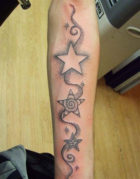 Unterarm Tattoo Motive für Frauen und Männer-Sterne mit Schweif | Unterarm tattoo, Tattoo sterne ...