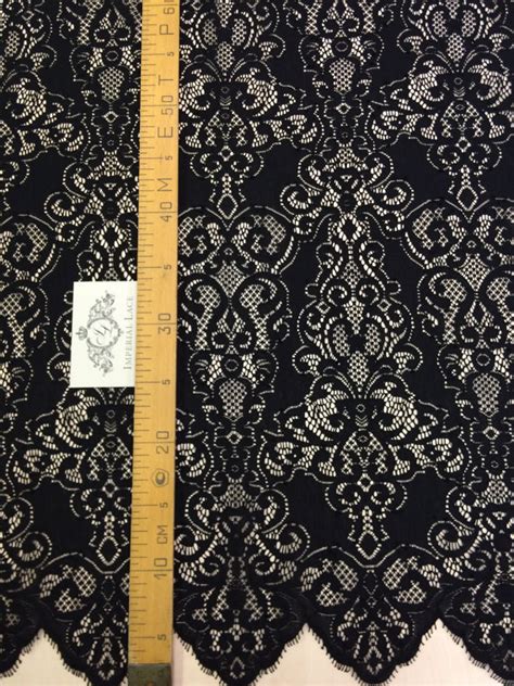 Black Lace Fabric - Guipure lace - lace fabric from Imperiallace.com