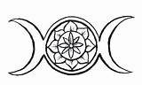 Wiccan Pentagram Coloring Sketch Page sketch template