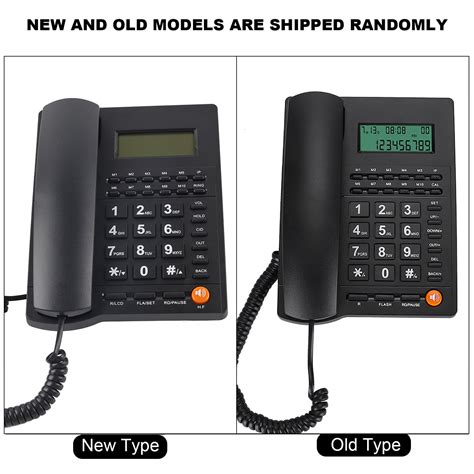 Akozon Caller ID Telephone,L019 English Trade Call Desk Display Caller ...