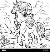 Unicorn coloring Page Printable Hi Res stock Photography And images  Alamy sketch template