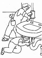 Plumber Coloring Pages  Free Printable For Kids sketch template