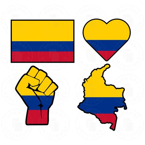 Bandera de Colombia SVG PNG Bundle Bandera colombiana Bandera - Etsy España