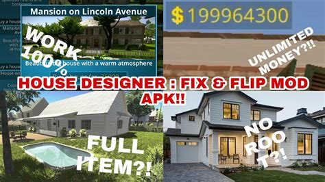 HOUSE DESIGNER : FIX & FLIP MOD APK - CHEAT GAME - 100% WORK - NO ROOT - YouTube