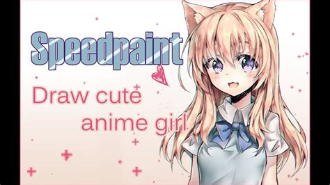 [SPEEDPAINT] SAI anime girl - YouTube