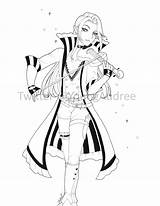 Half Elven Bard Coloring Page By Pandagurl0306 On DeviantArt sketch template