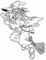 Wicked Witch Halloween Coloring Pages sketch template