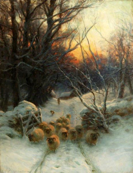 The Sun Had Closed the Winter Day - Joseph Farquharson - WikiArt.org