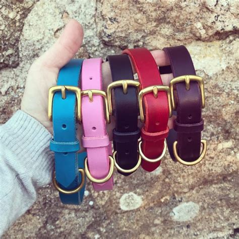 Handmade leather dog collar - LG Leatherworks