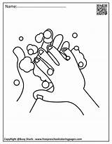 Washing Hands Coloring Pages sketch template