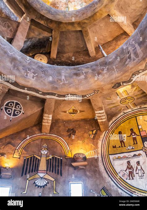 Interior, Desert View Watchtower, Grand Canyon National Park, Arizona Stock Photo - Alamy