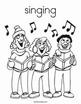 singing Coloring Page  Twisty Noodle sketch template