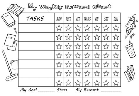 Weekly Reward Chart Printable - Printable Word Searches