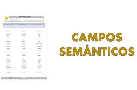 Ejemplos De Campo Semantico