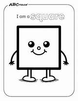 Square Coloring Pages  ABCmouse sketch template